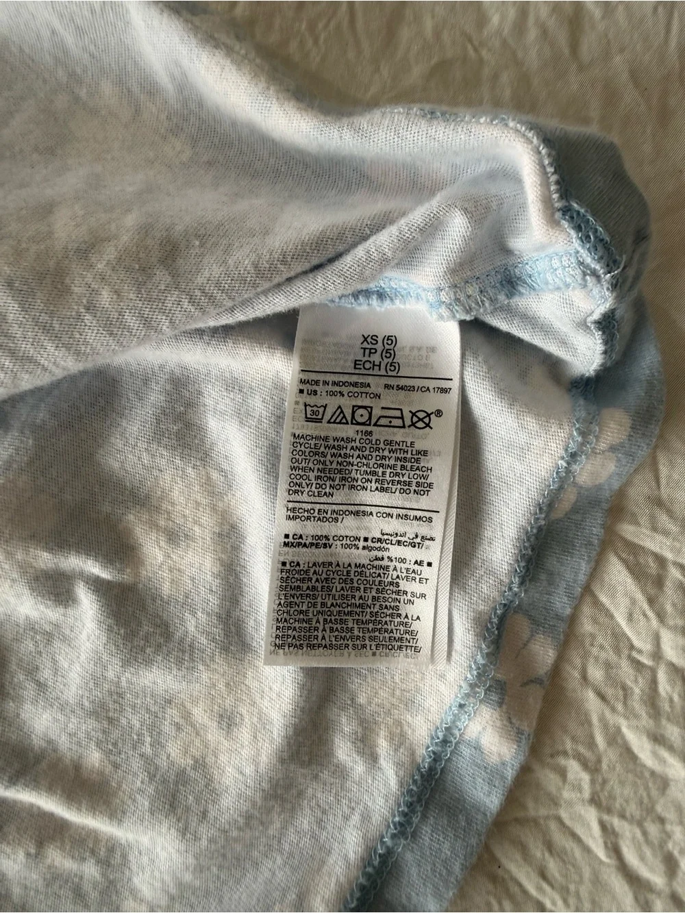 Old Navy Pale Blue & White Floral Tank Dress